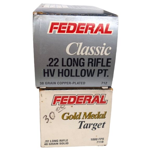 Lot of 4 Federal Vintage Hunting Shot Gun Shell 22 and 380 Ammo Cardboard Boxes - Picture 7 of 14